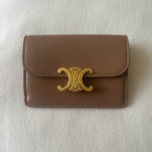 Celine Card Holder with Flap Triomphe